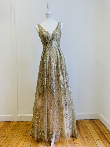 Vestido Eclipse Dorado